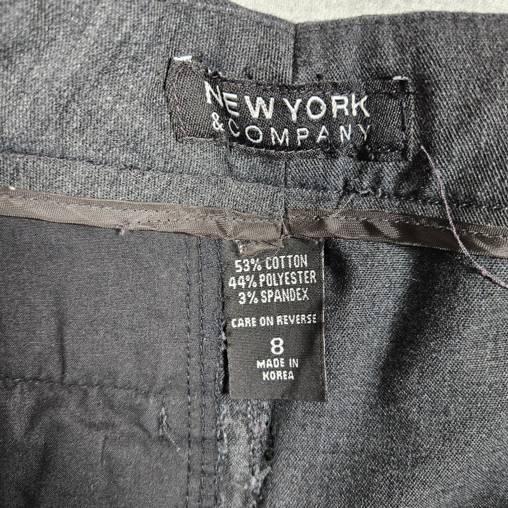New York & Company Womens Black Bootcut Dress Pants Size 8 Career Work Trousers - Picture 3 of 4